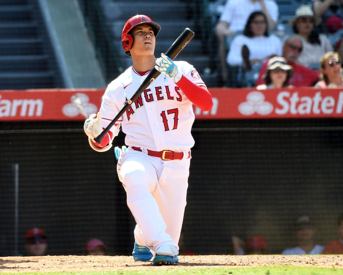 7回の第4打席で空振り三振に倒れた大谷（ロイター）