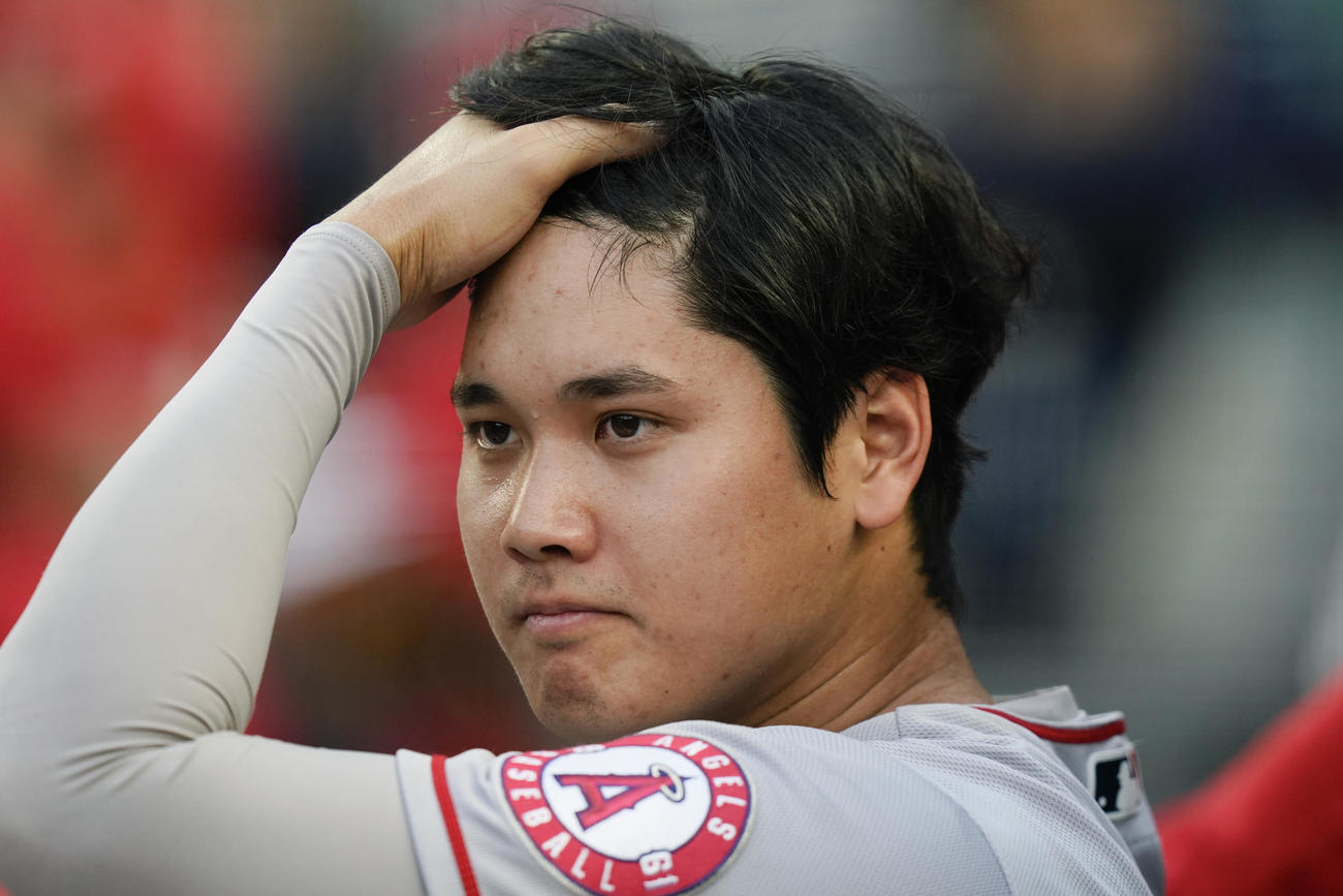 ヤンキース戦に出場した大谷（AP）