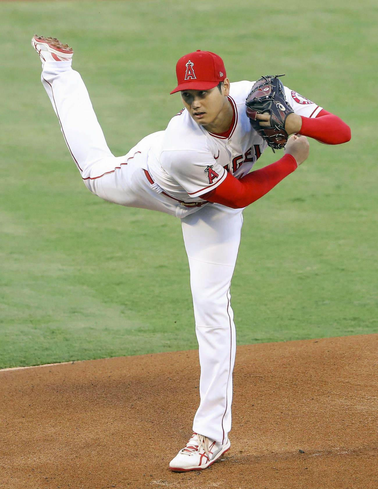 レッドソックス戦に先発登板するエンゼルス大谷（共同）
