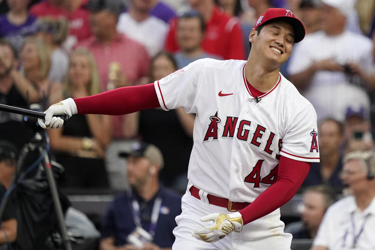 ホームランダービーに出場した大谷（AP）