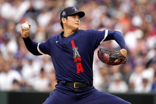 先発したエンゼルス大谷（AP）