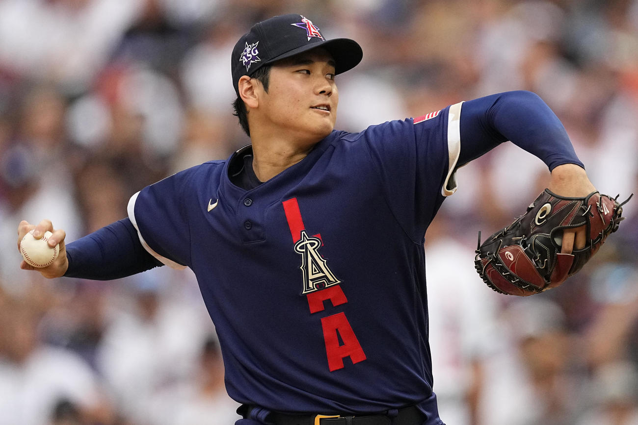 先発登板した大谷（AP）
