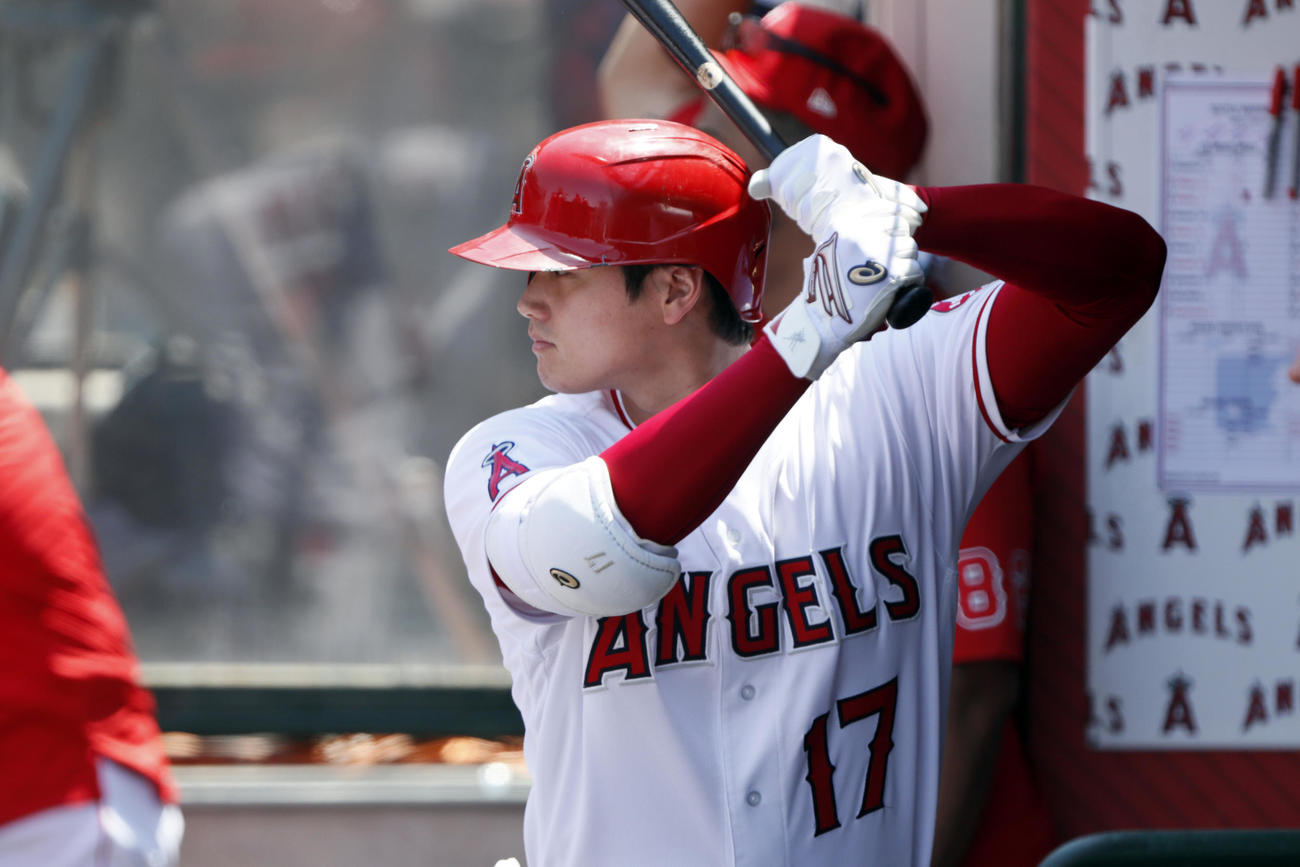 マリナーズ戦に出場した大谷（AP）