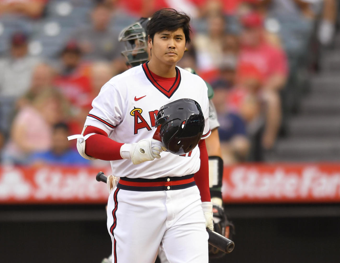 1回、三振に倒れた大谷（AP）