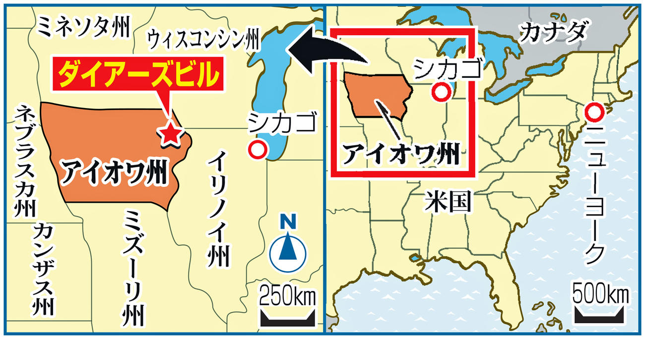 アイオワ州ダイアーズビル
