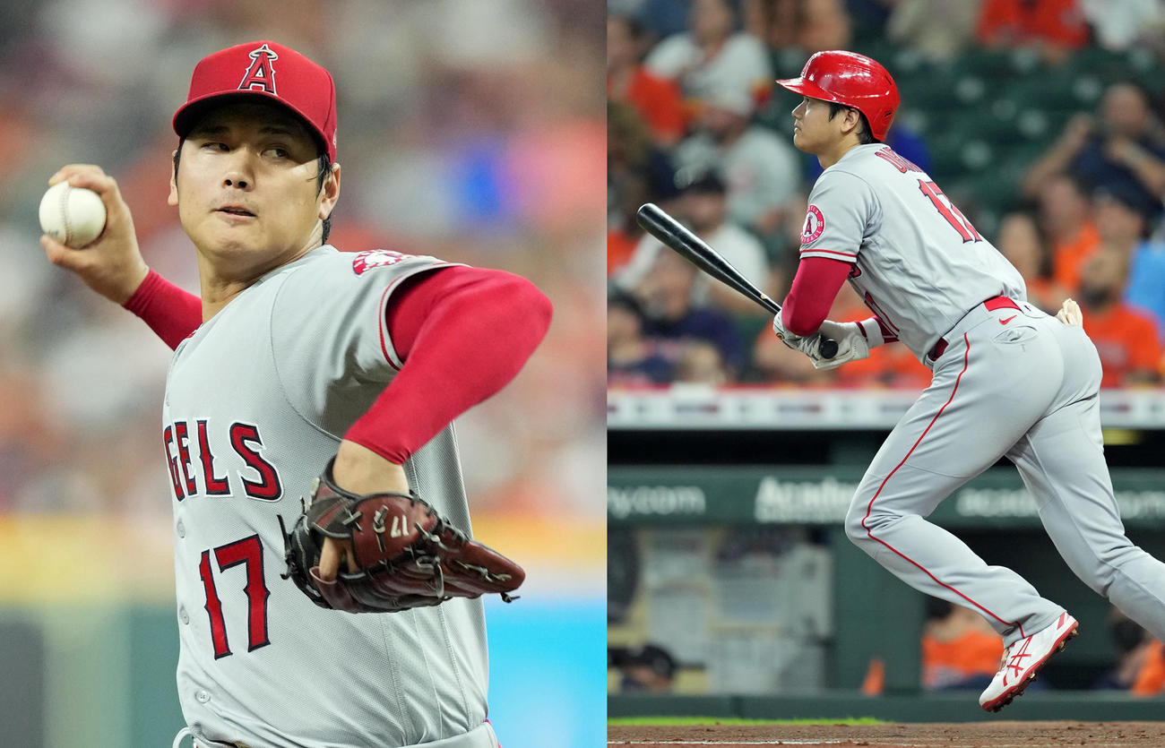 44号を放ち力投するエンゼルス大谷
