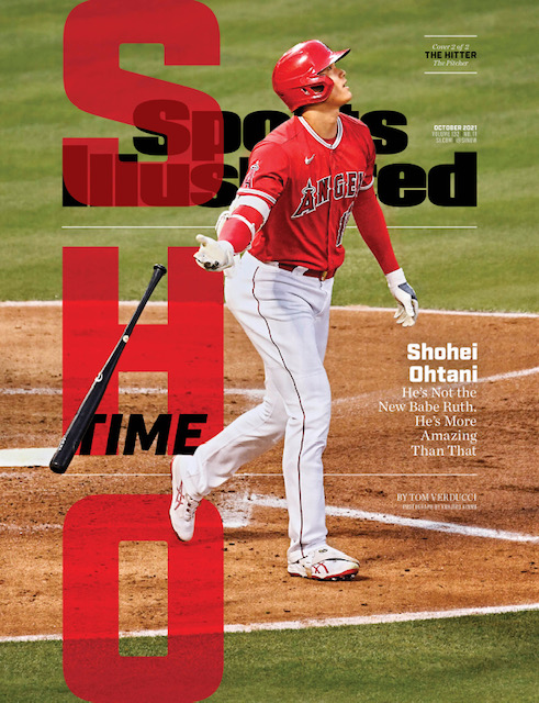 米大手スポーツ雑誌「スポーツ・イラストレーテッド」で表紙を飾った打者大谷（Photograph by Sports Illustrated）