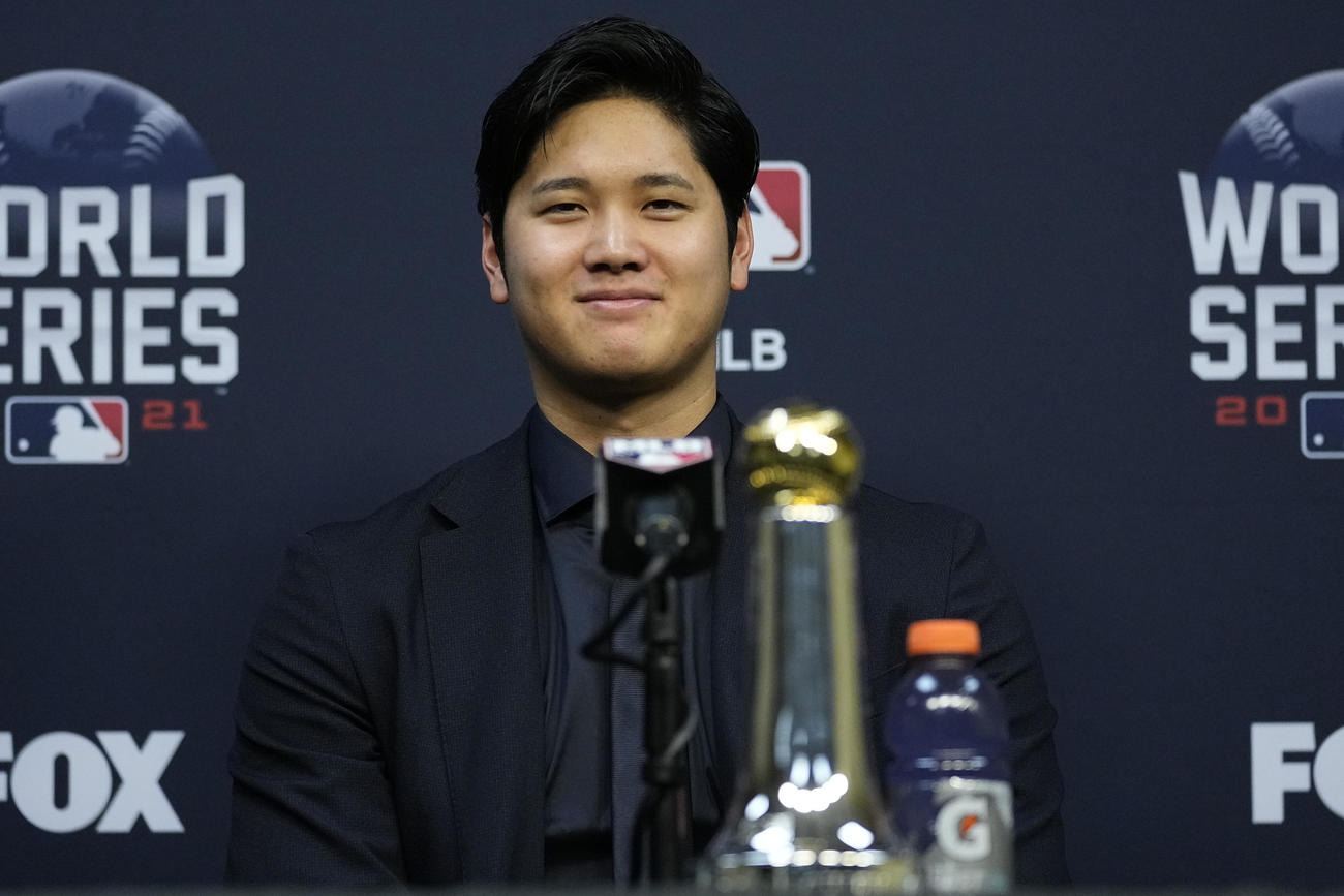 MLB・ヒストリック・アチーブメント・アウォード（MLB歴史的な偉業達成賞）を受賞したエンゼルス大谷翔平（AP）