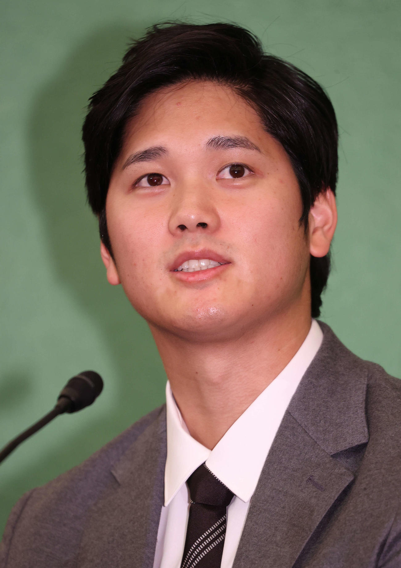日本記者クラブでの会見に臨んだエンゼルス大谷（撮影・河野匠）