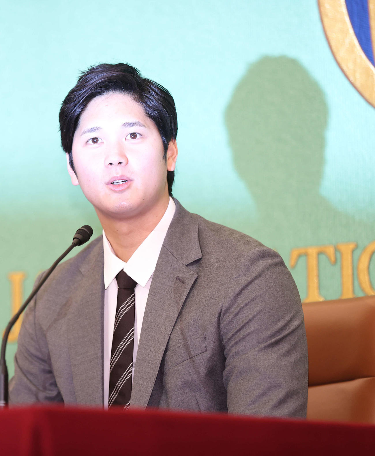 日本記者クラブでの会見に臨んだエンゼルス大谷（撮影・河野匠）