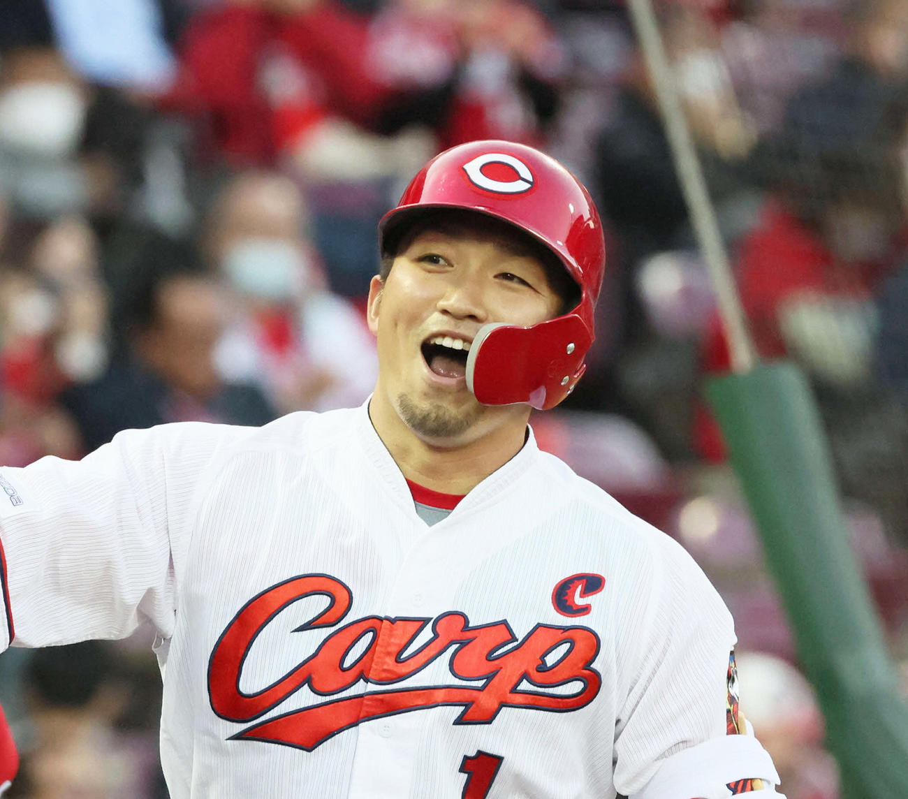 広島鈴木誠也（2021年4月撮影）