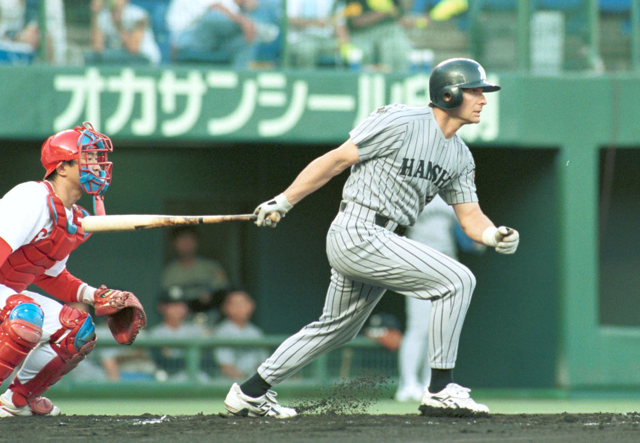 阪神時代のデーブ・ハンセン氏（1998年7月3日撮影）