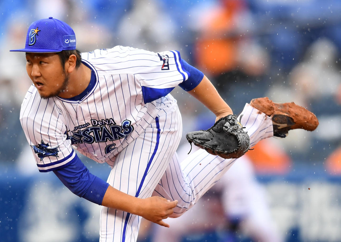 DeNA時代の風張蓮（2021年4月17日撮影）