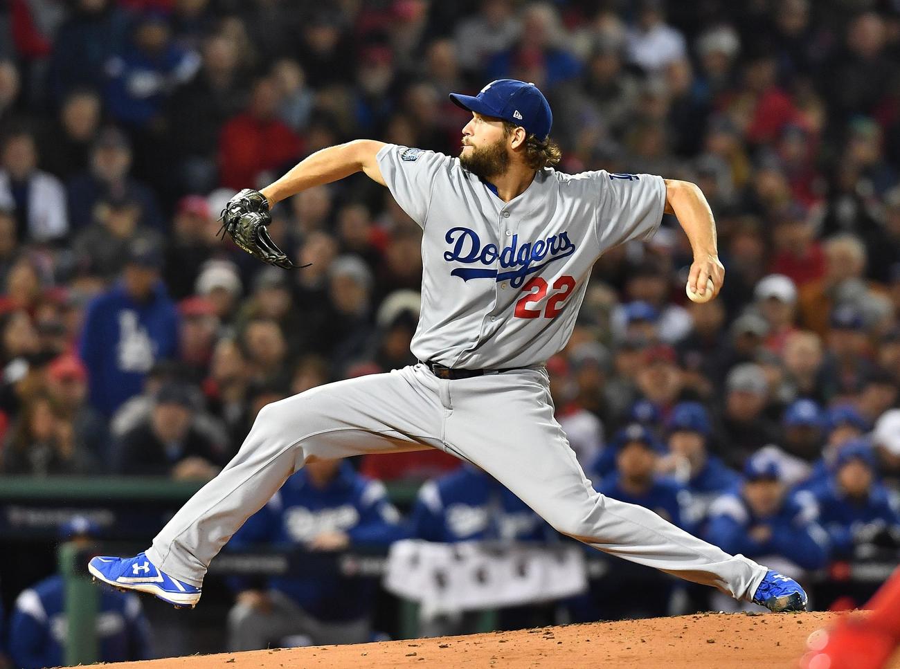 ドジャース・カーショー（2018年10月23日撮影＝菅敏）