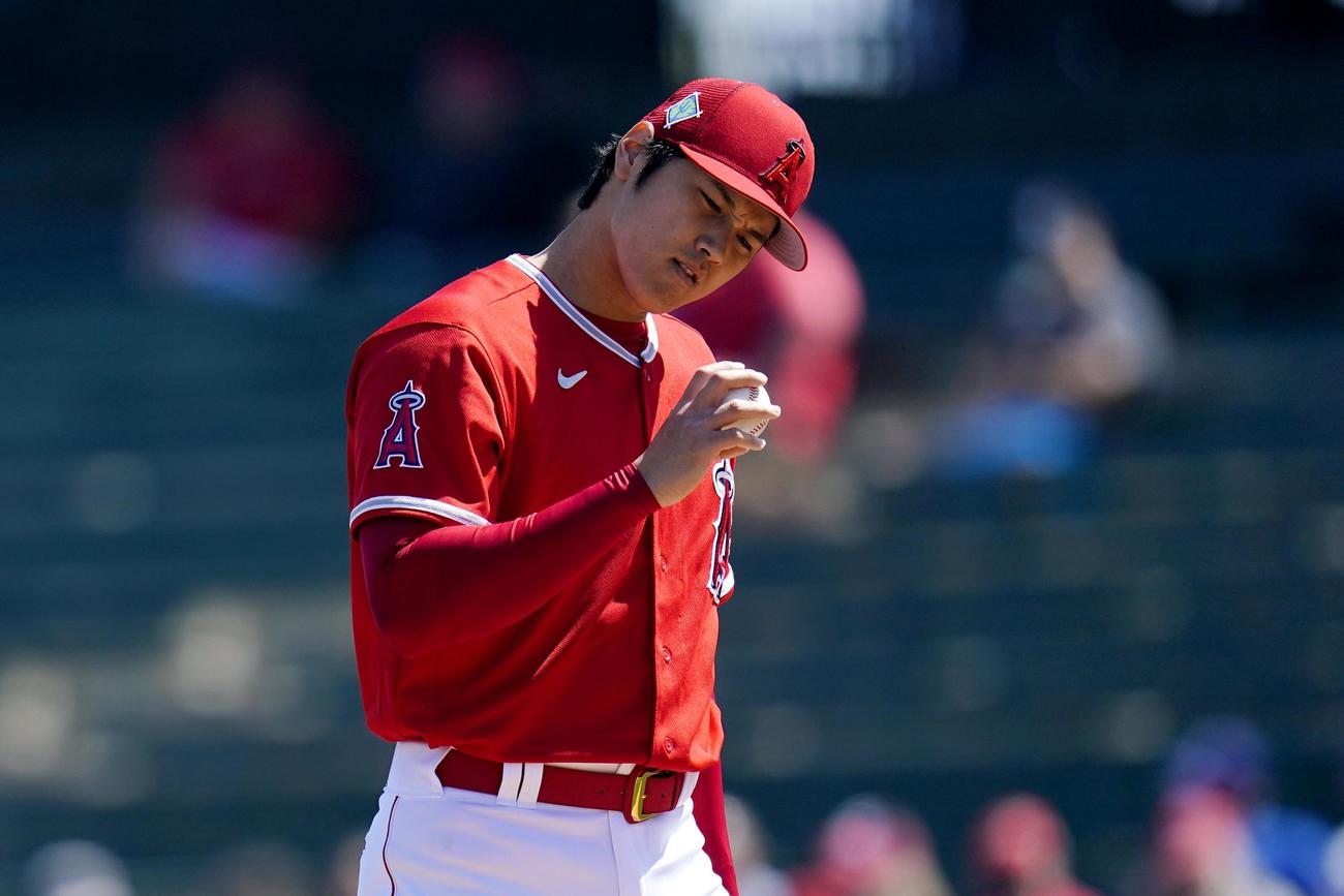 先発したエンゼルス大谷翔平（AP）