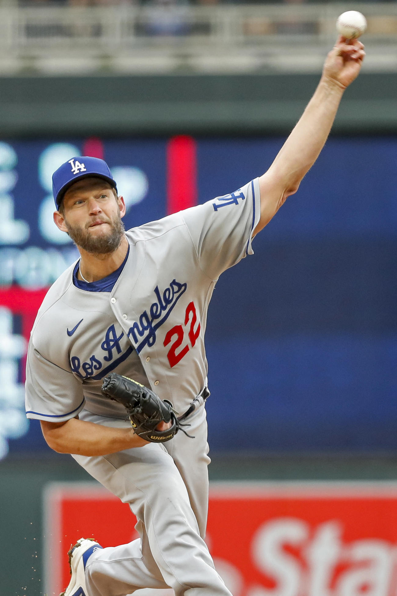 ドジャース先発のカーショー（USA TODAY＝ロイター）