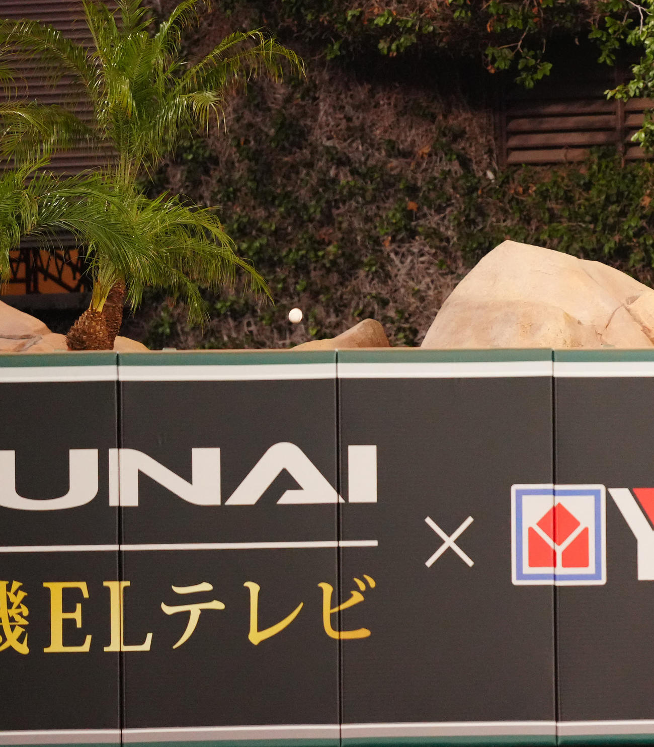 エンゼルス対レイズ　6回裏エンゼルス無死、左中間にソロ本塁打を放った大谷の打球（撮影・江口和貴）