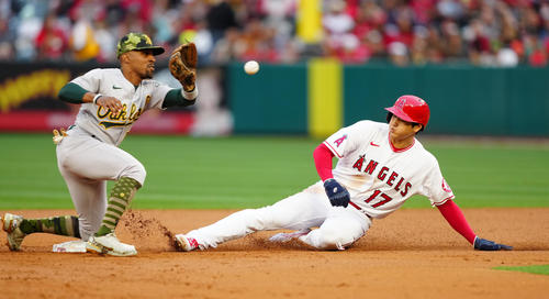 ヒゲの大谷翔平に 似合わねー イベントで打席時表示の加工画像にネット上も盛り上がる ｍｌｂ写真ニュース 日刊スポーツ