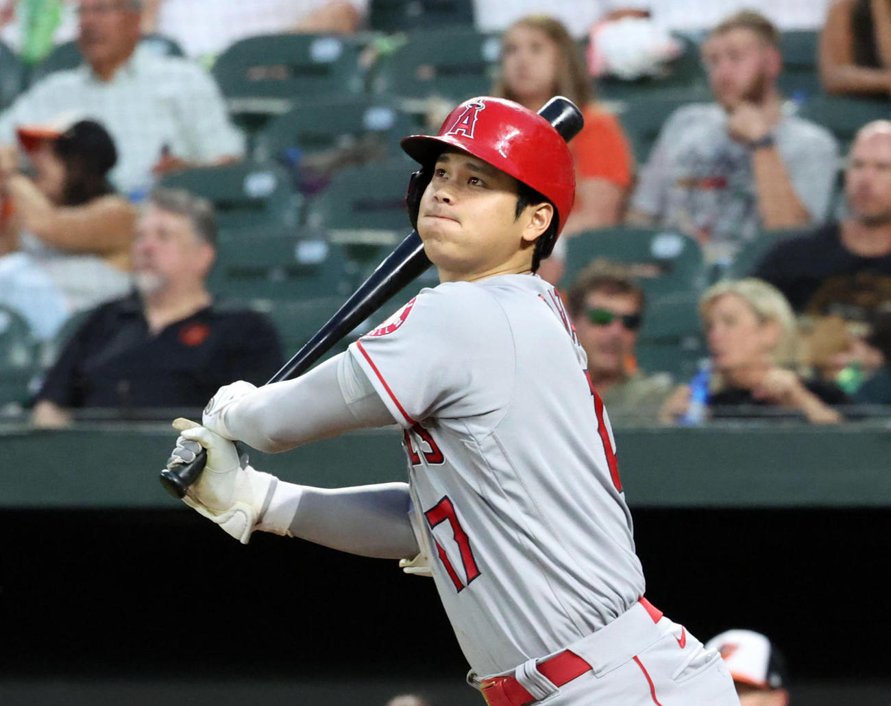 エンゼルス大谷翔平（2022年7月6日撮影）