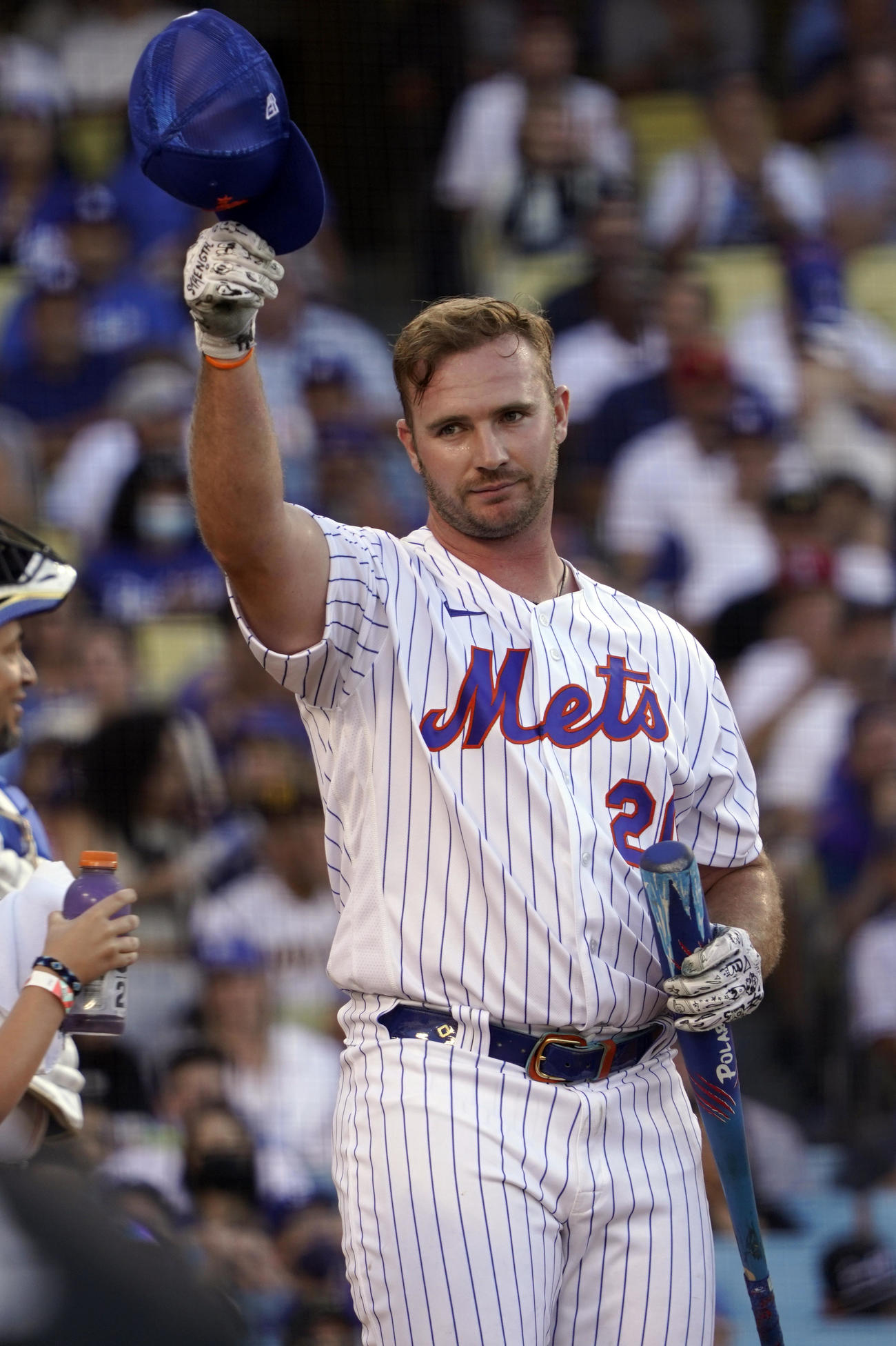 ホームランダービー3連覇を逃したメッツのアロンソ（AP）