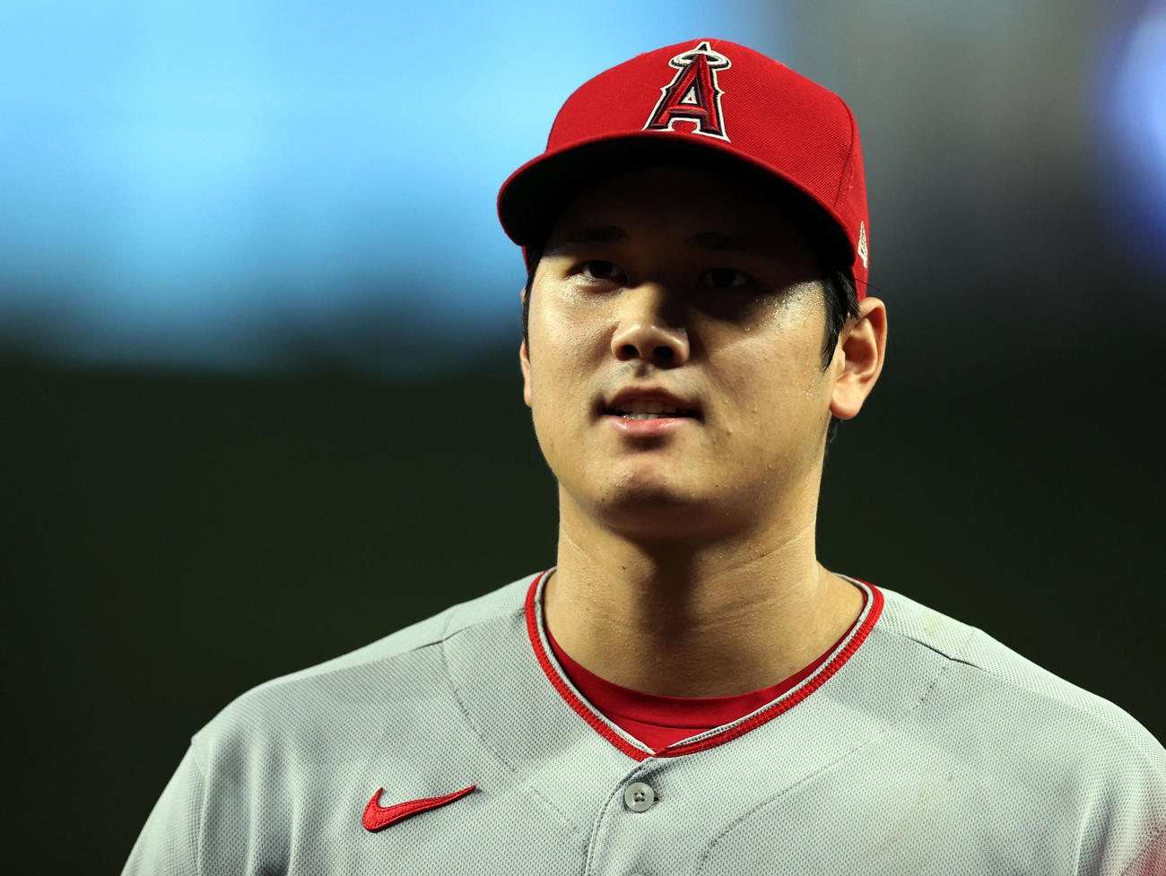エンゼルス大谷（22年7月6日撮影・狩俣裕三）