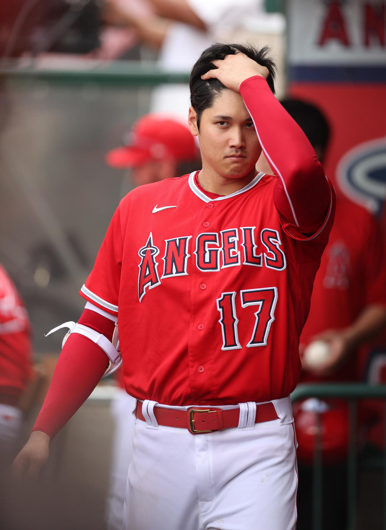 エンゼルス大谷翔平（2022年7月31日撮影）
