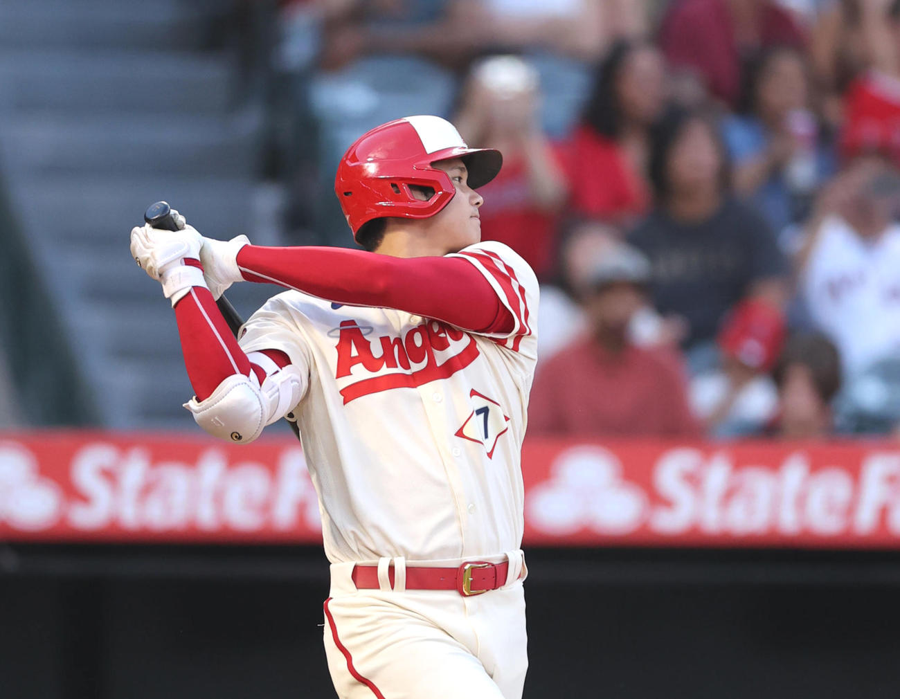 エンゼルス大谷翔平（2022年8月3日撮影）