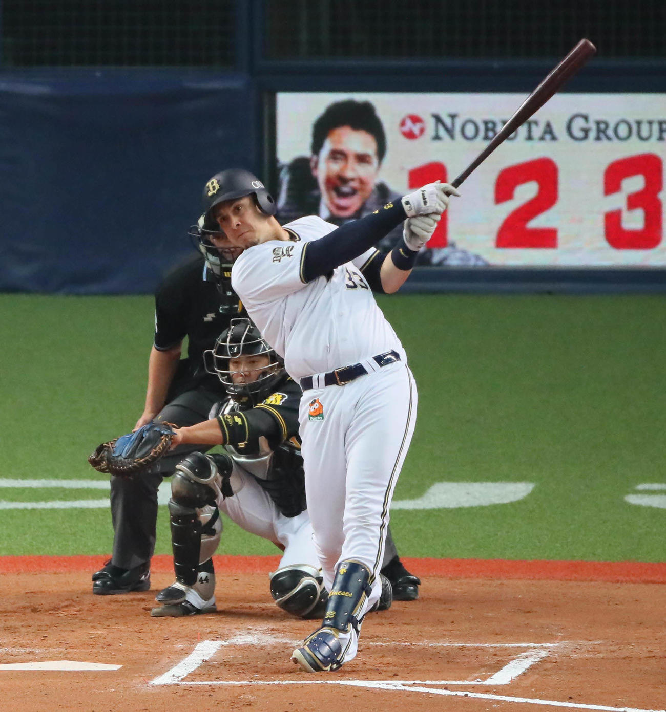 2019年3月、オリックス対阪神　右越え本塁打を放つメネセス