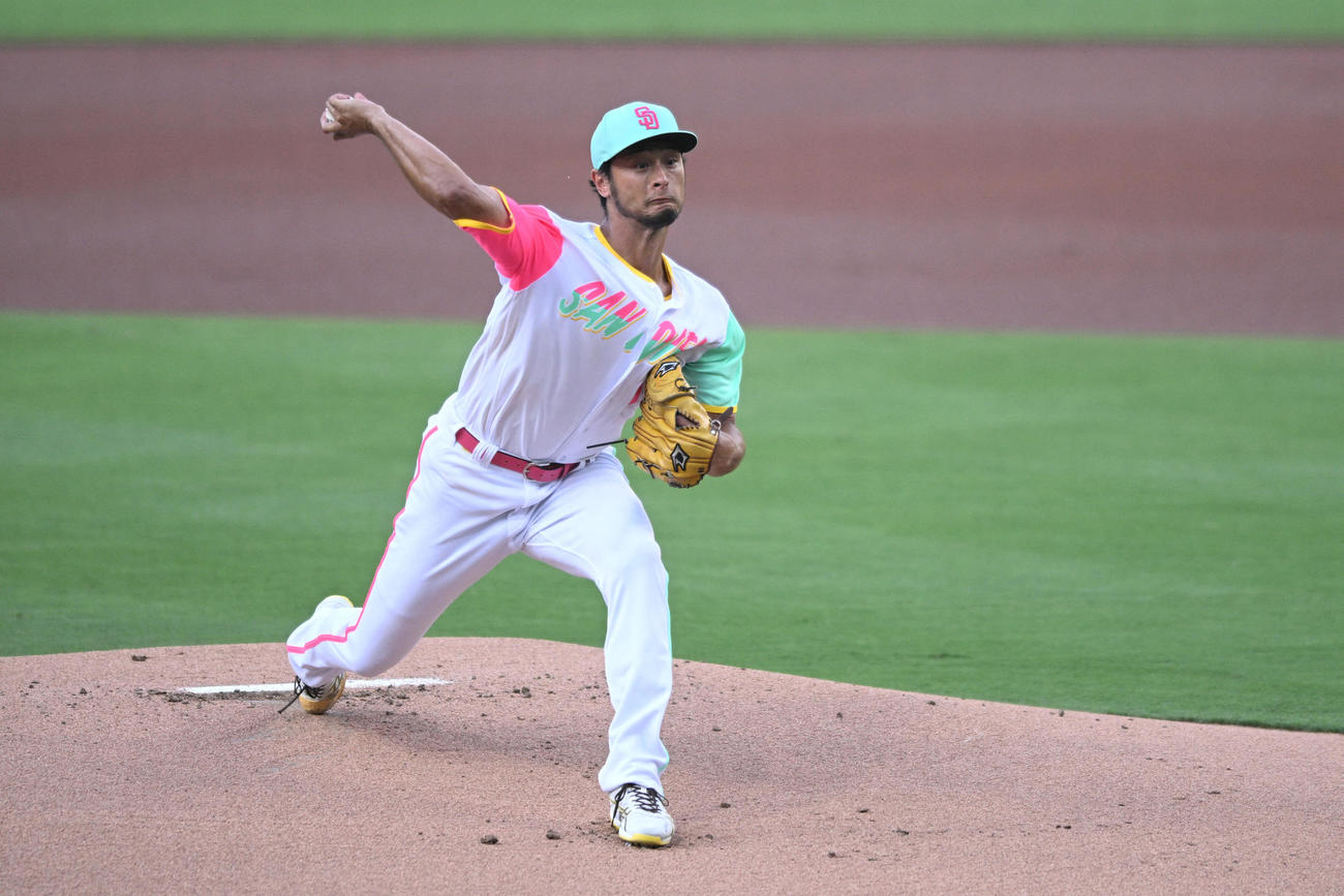 ダイヤモンドバックス戦に登板したダルビッシュ（ロイター）