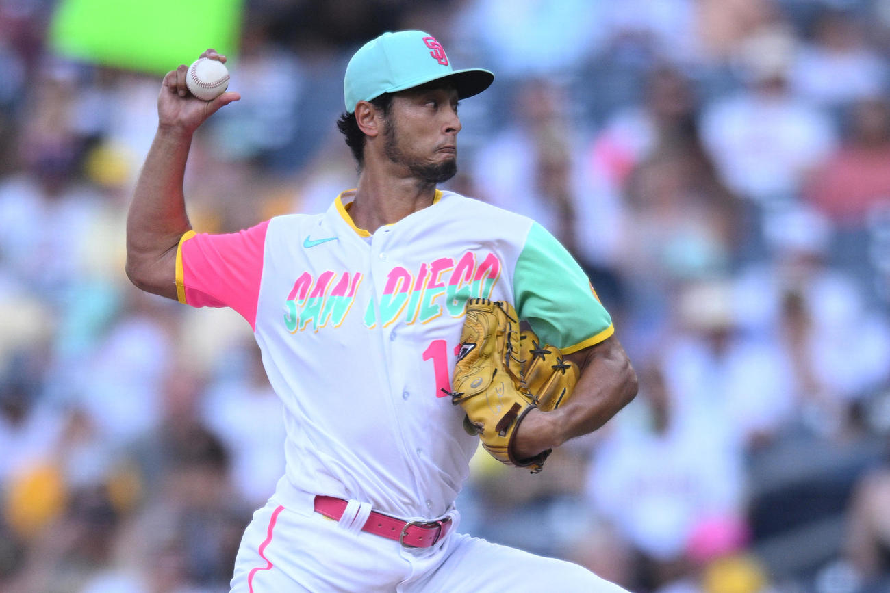 ダイヤモンドバックス戦に登板したダルビッシュ（ロイター）