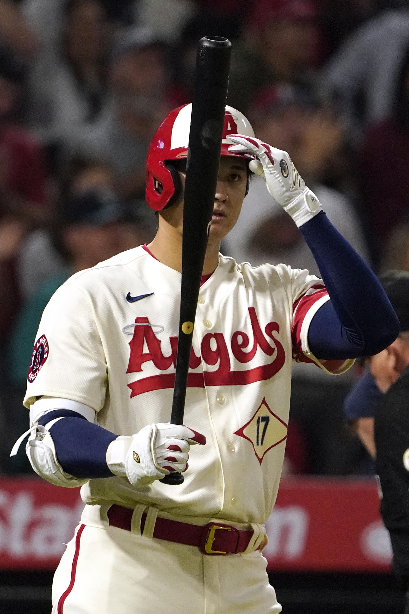 5回、打席に立つ大谷翔平（AP）