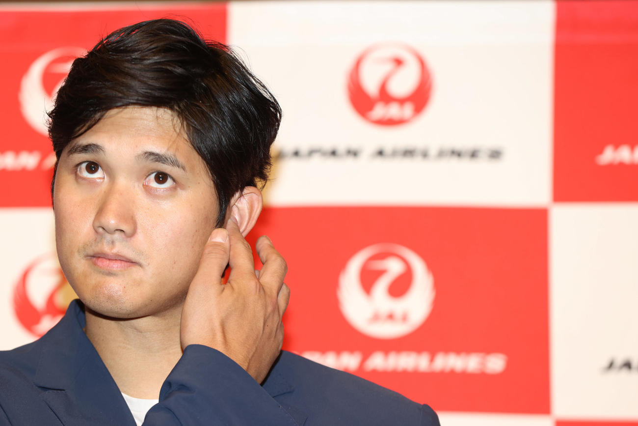 エンゼルス大谷（2022年10月18日撮影）