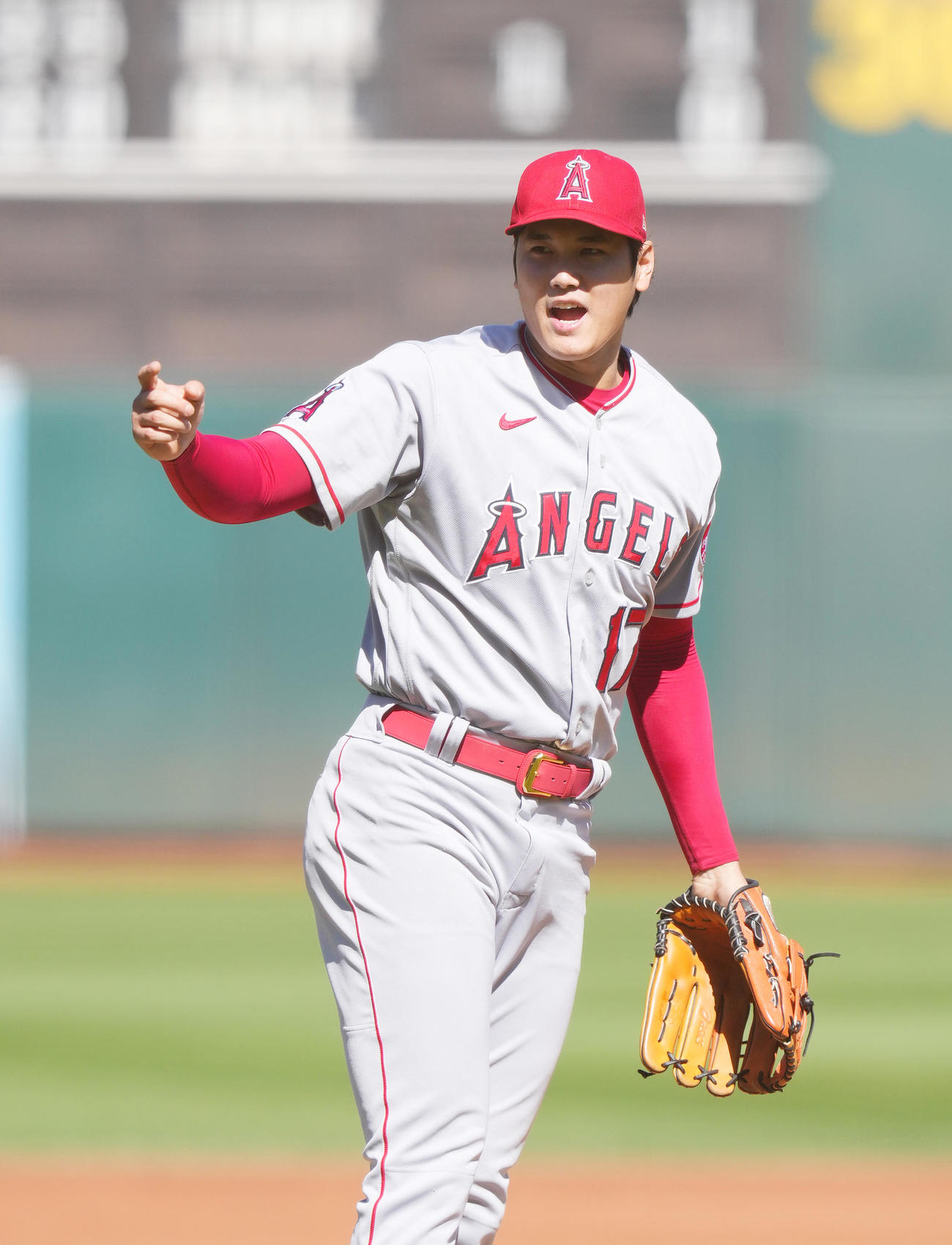 エンゼルス大谷（2022年10月5日撮影）