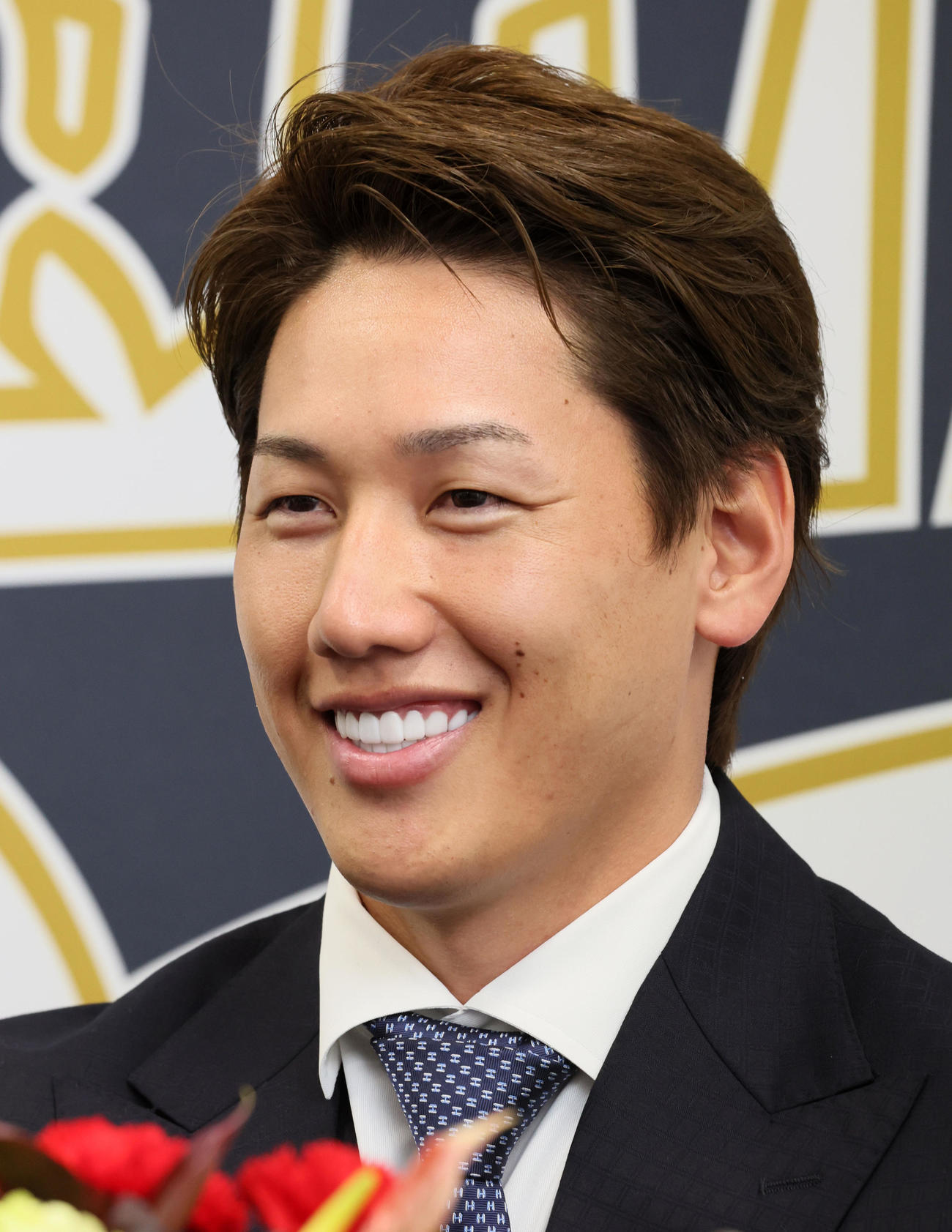 レッドソックスへのポスティング移籍が決まり会見を行った吉田正（撮影・加藤哉）
