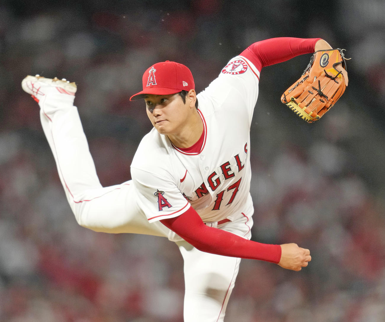エンゼルス大谷翔平（2022年4月7日撮影）