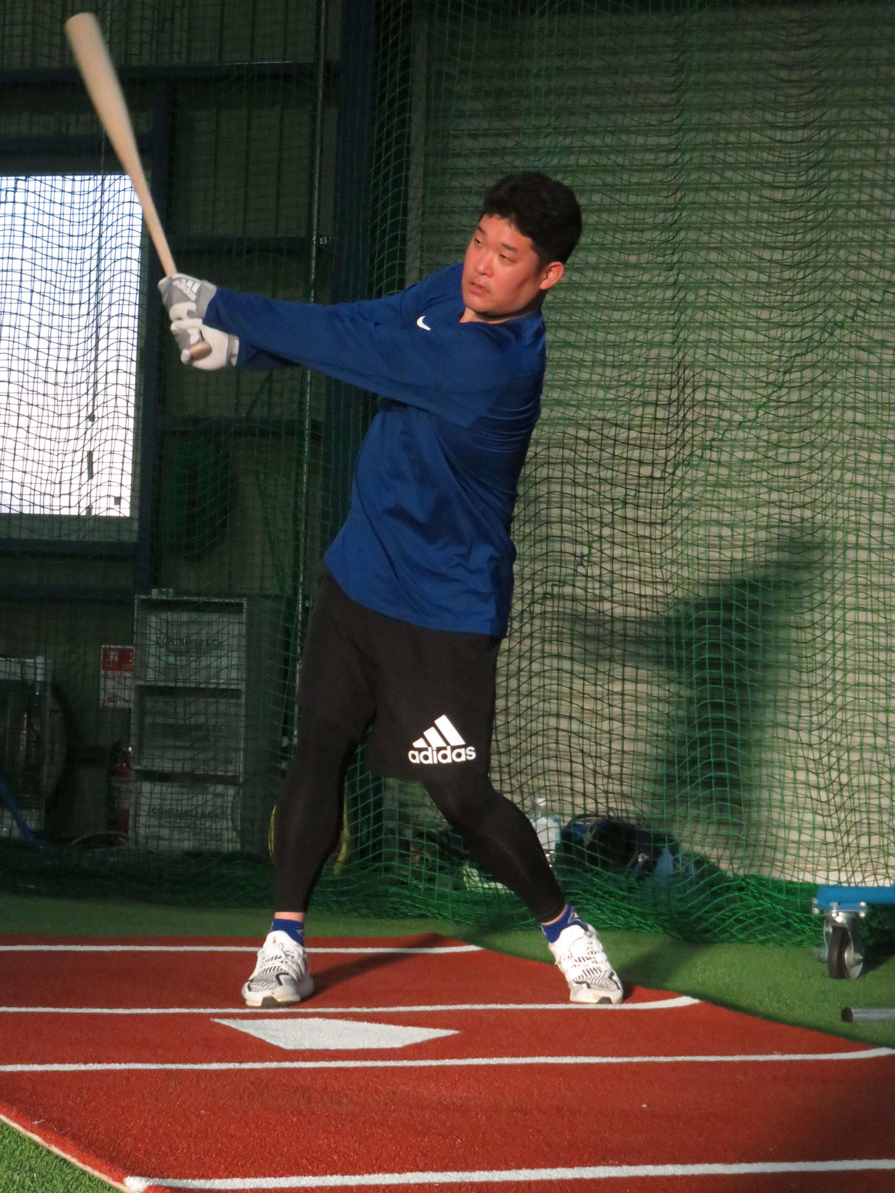 自主トレで順調な仕上がりを披露する筒香（撮影・為田聡史）