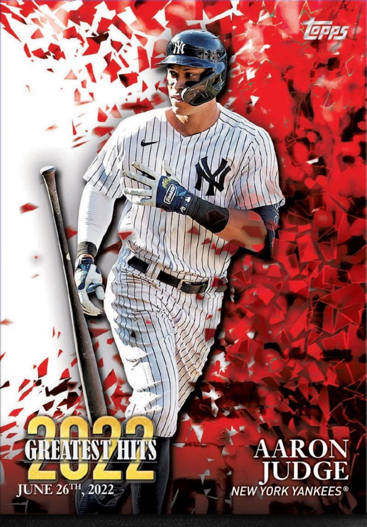 MLBが公開したヤンキース・ジャッジの野球カード（MLBのインスタグラムより)