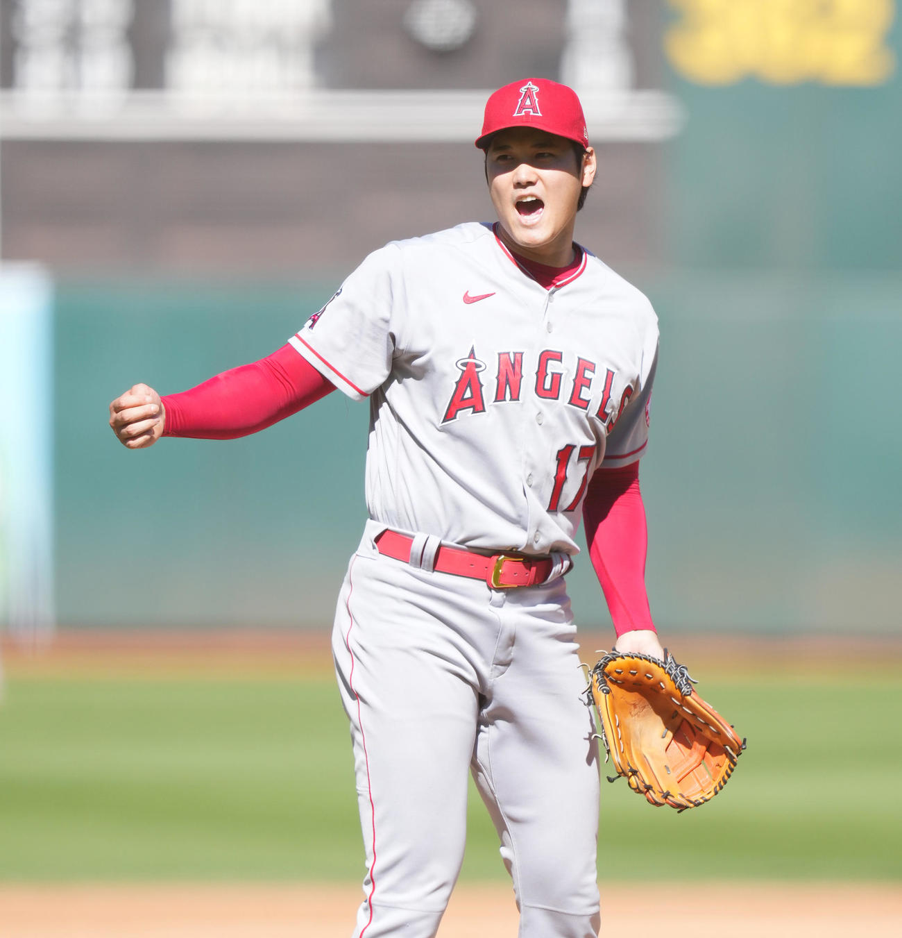エンゼルス大谷翔平（2022年10月5日撮影）