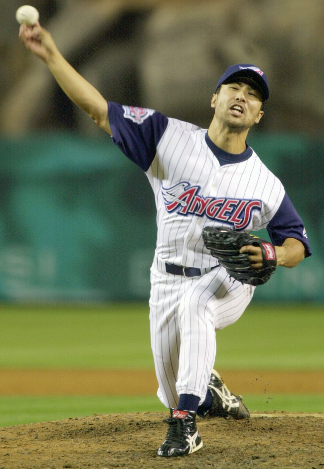 現役時代の長谷川滋利氏（2000年4月24日）