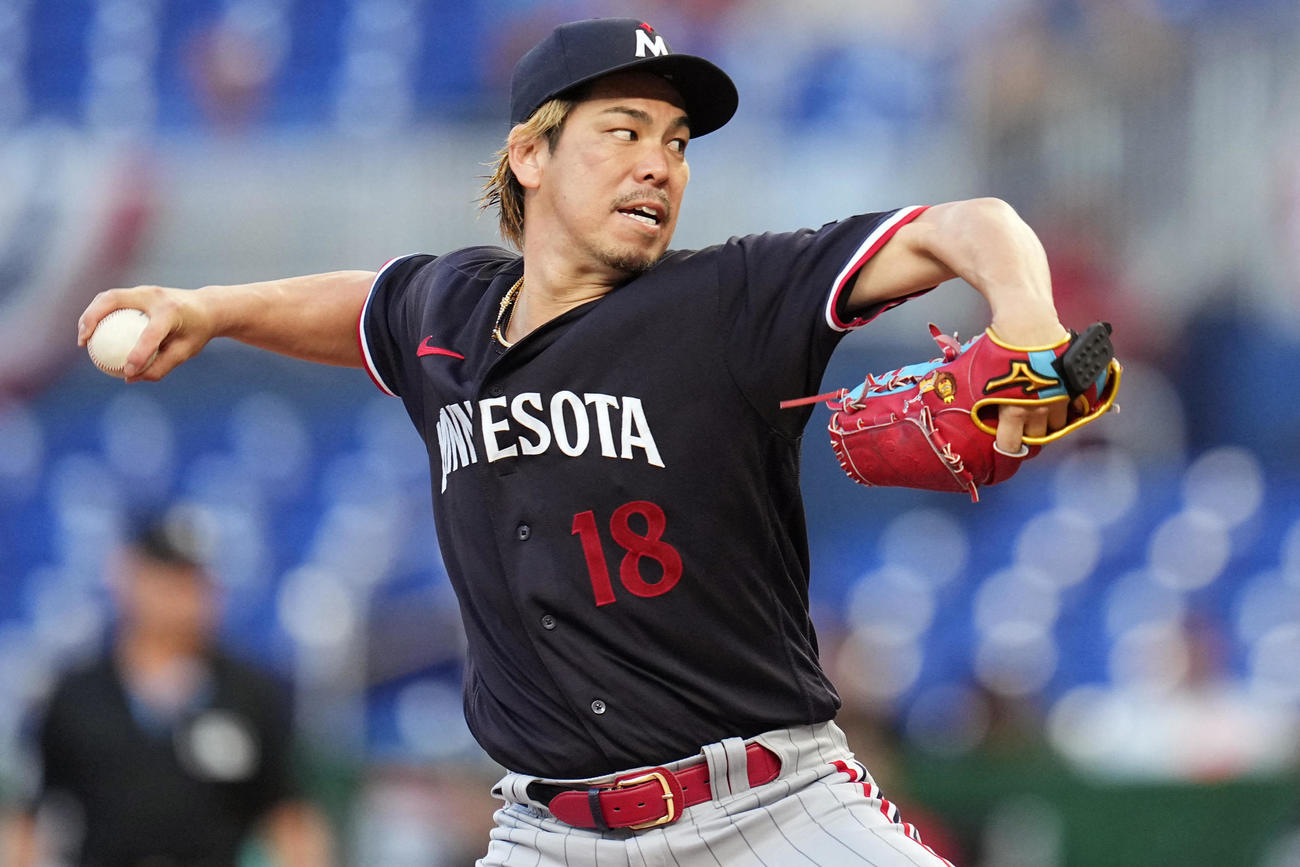ツインズ先発の前田健太（ロイター＝USA TODAY Sports）