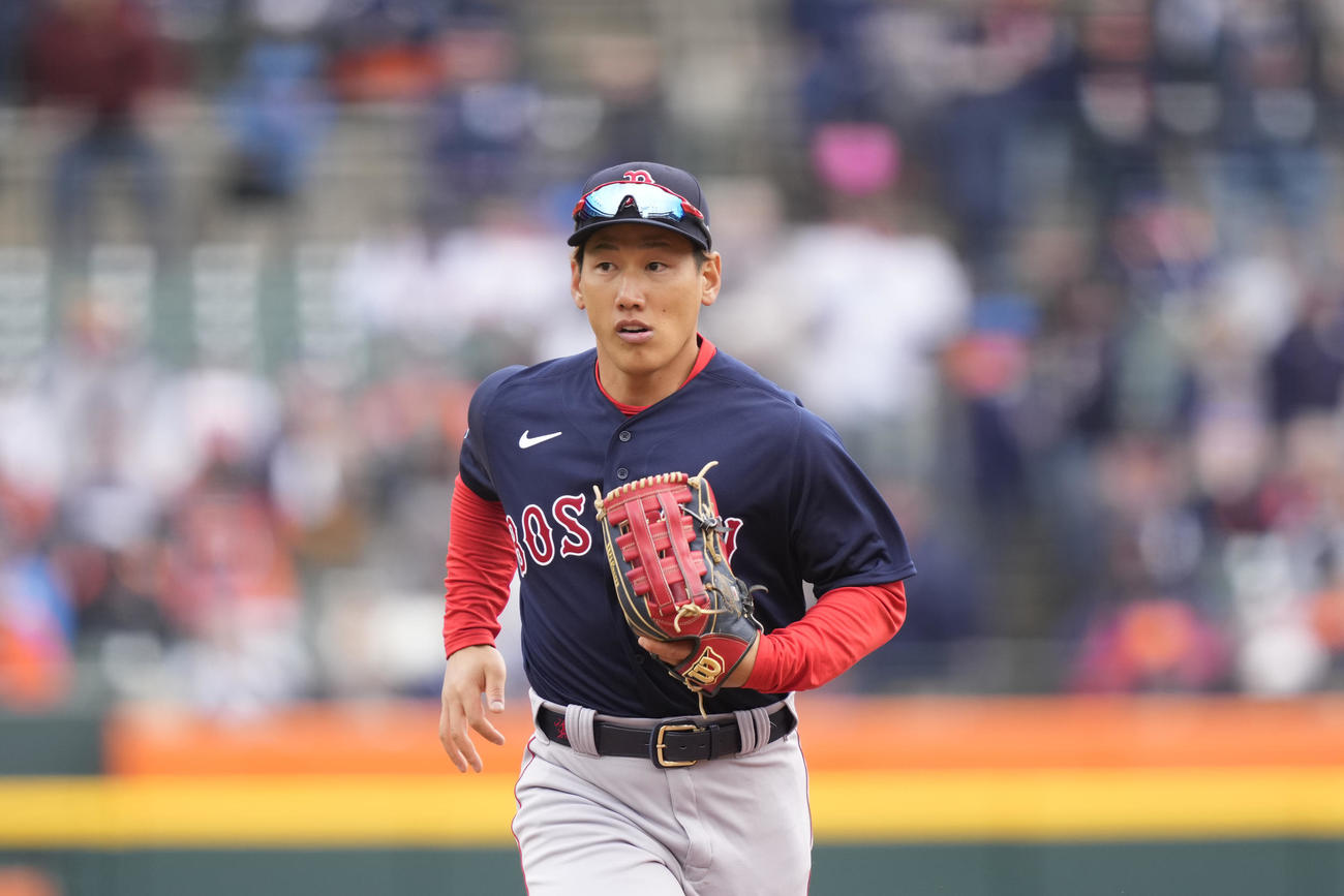 タイガース戦に出場したレッドソックス吉田正尚（AP）