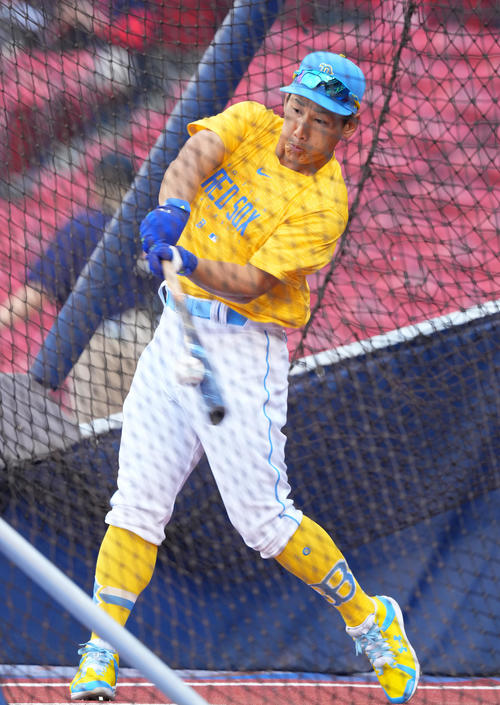 吉田正尚 レッドソックス　スタールーキー96個限定　ボブルヘッド　希少 大谷翔平 MLB 吉田正尚 レッドソックス ボブルヘッド Weights Home Run
