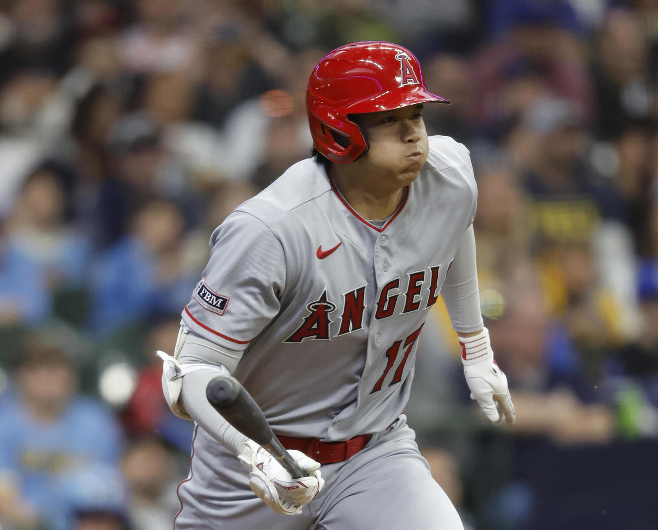 第１打席で一ゴロに倒れた大谷翔平（AP）