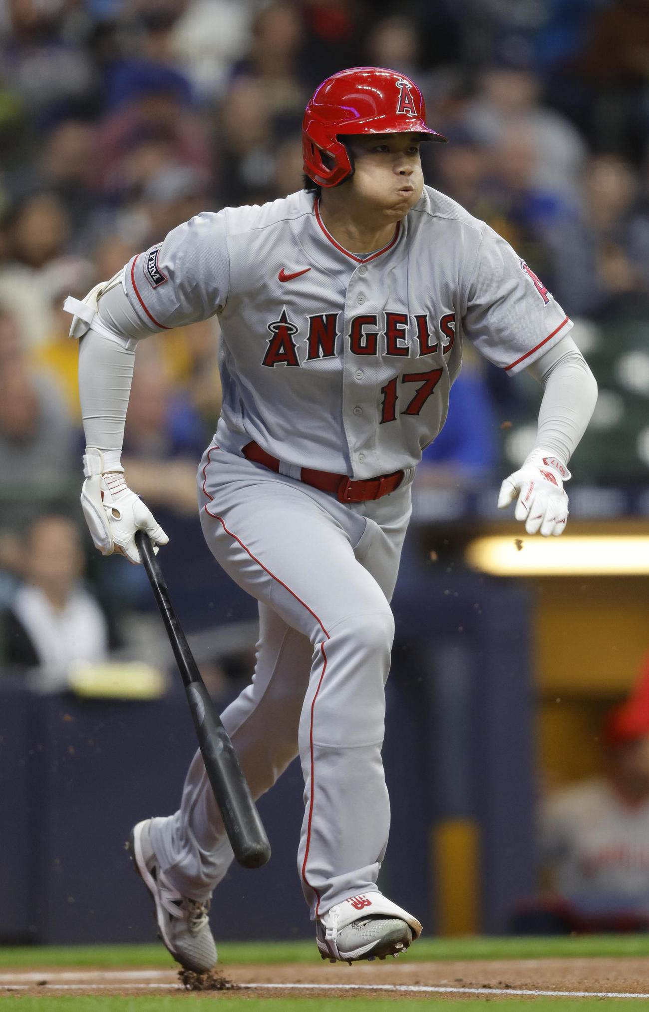 第１打席で一ゴロに倒れた大谷翔平（AP）