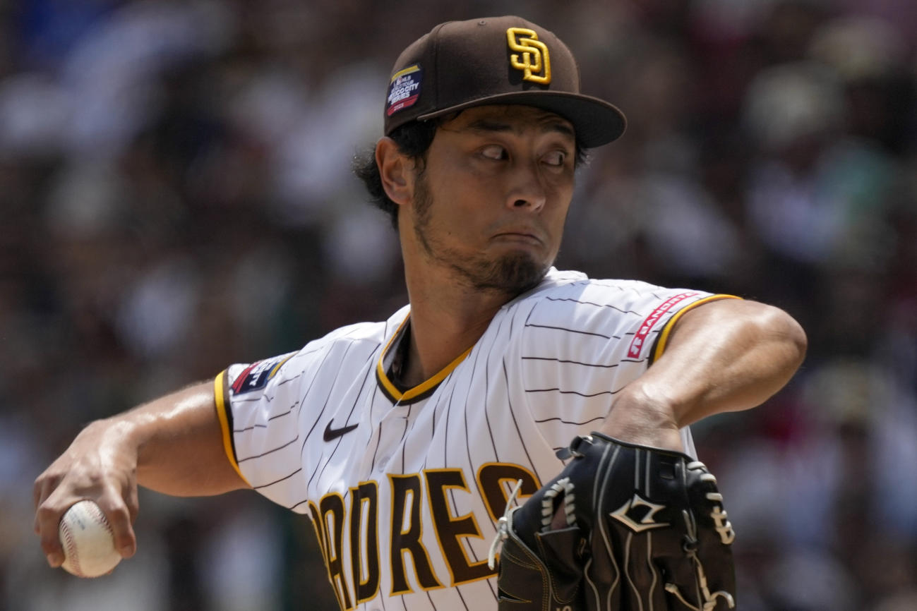 ジャイアンツ戦に登板したダルビッシュ（AP）