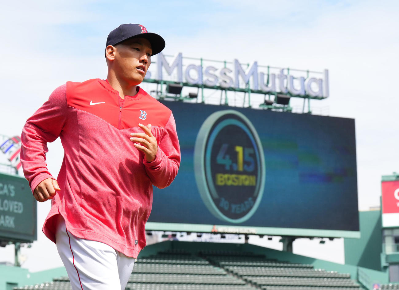 レッドソックス吉田正尚（2023年4月15日撮影）