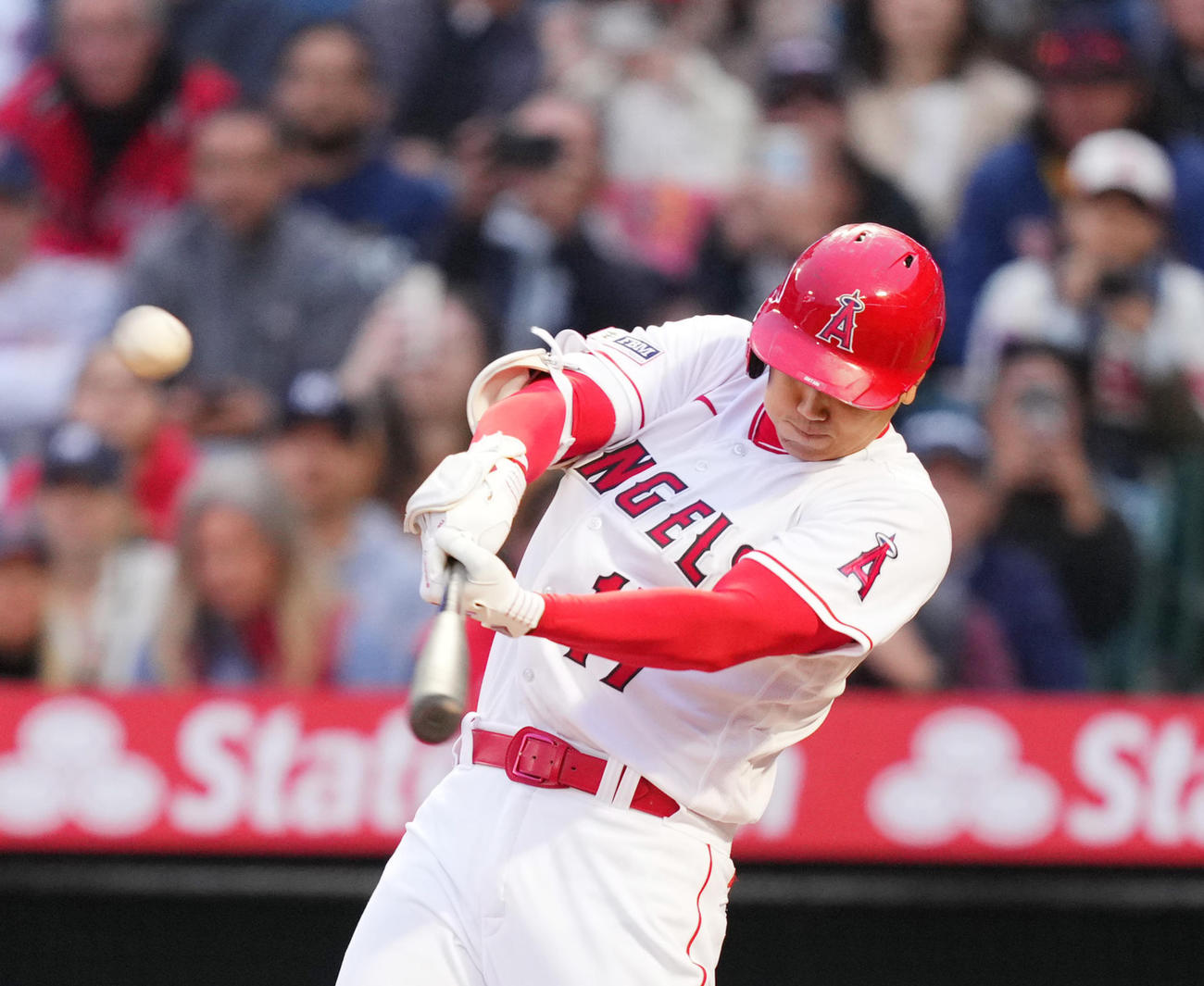 24日レッドソックス戦で12号を放ったエンゼルス大谷翔平