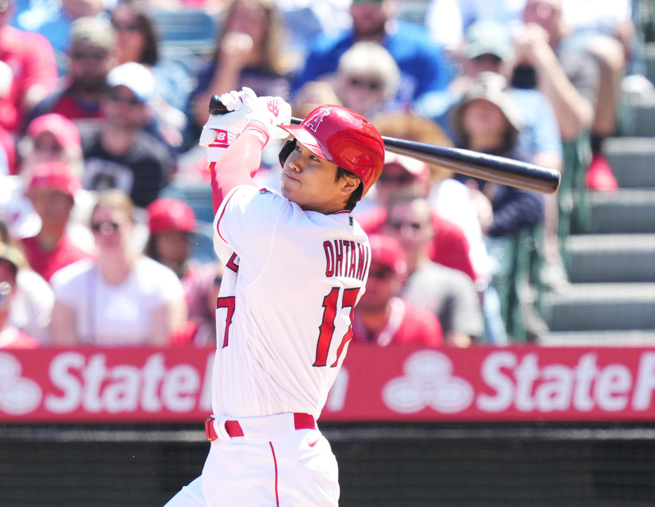 エンゼルス大谷翔平（2023年4月9日撮影）
