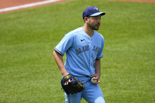 ブルージェイズ菊池雄星は5回途中6安打2失点降板で7勝目ならず
