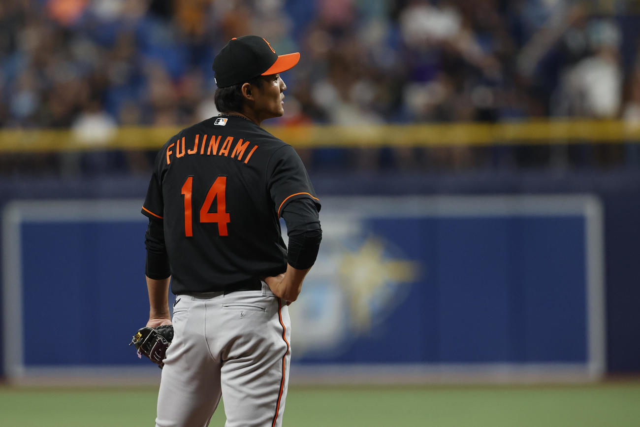 レイズ戦に登板、いきなり被弾した藤浪晋太郎（AP）